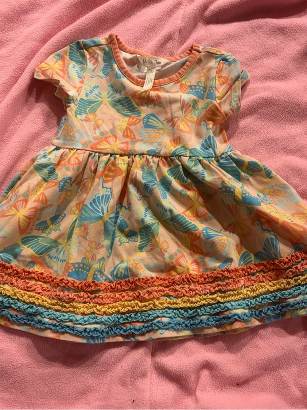 Matilda Jane Dream Chasers Chasing Butterflies Dress Girls Size 2